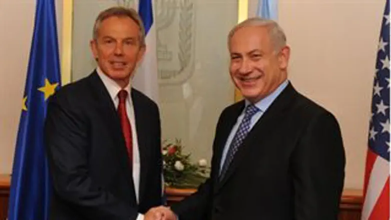 נתניהו ובלייר