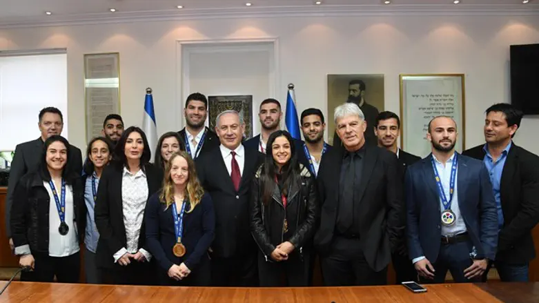 מפגש עם זוכי המדליות בג'ודו