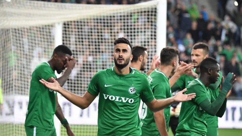 שחקני חיפה חוגגים הערב