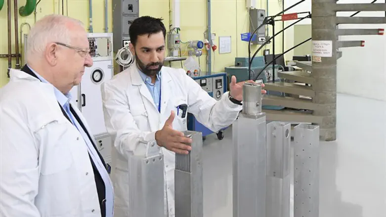 ריבלין במהלך הביקור