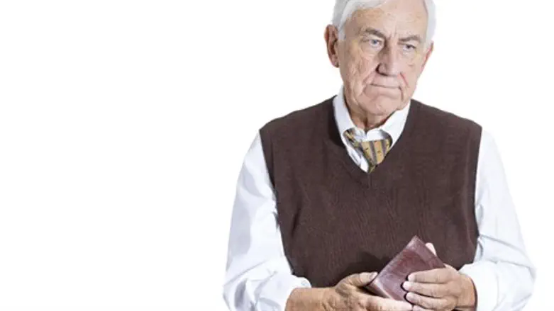 Old man with money problems