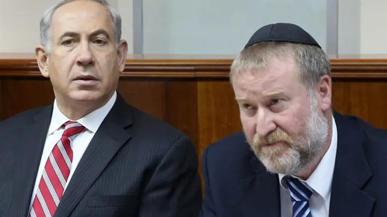 Биньямин Нетаньяху и Авихай Мандельблит