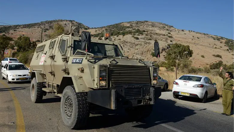 IDF vehicle at Har Dov