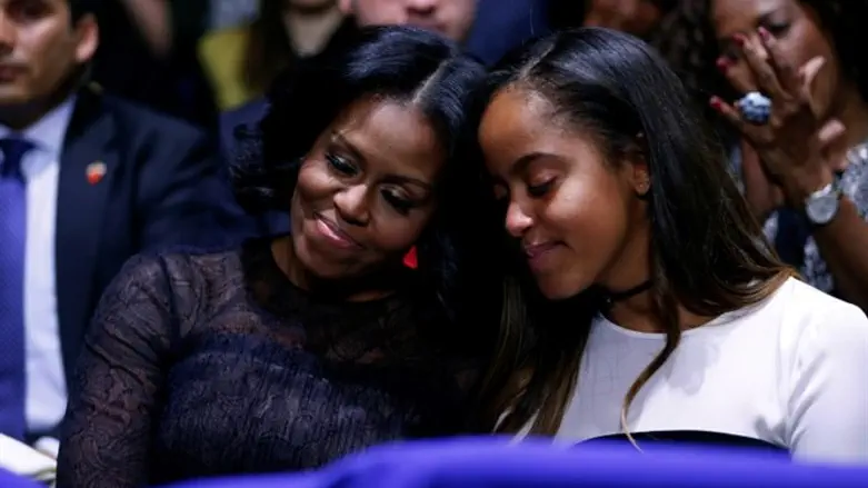 Michelle and Malia Obama