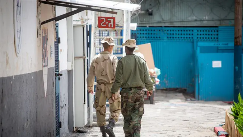 Prison Four, Israel's largest military prison, located at Tzrifin military base