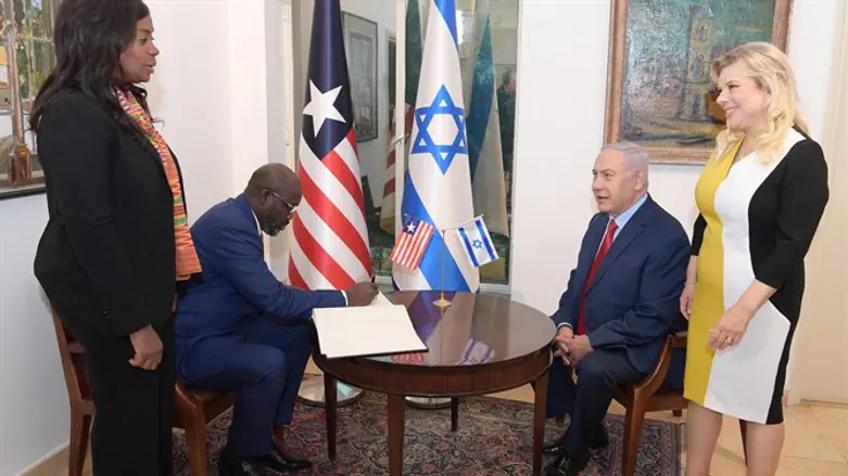 נשיא ליבריה בבית רה''מ