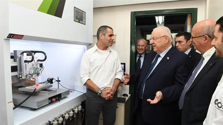 הנשיא ריבלין, במהלך הביקור באוניברסיטה