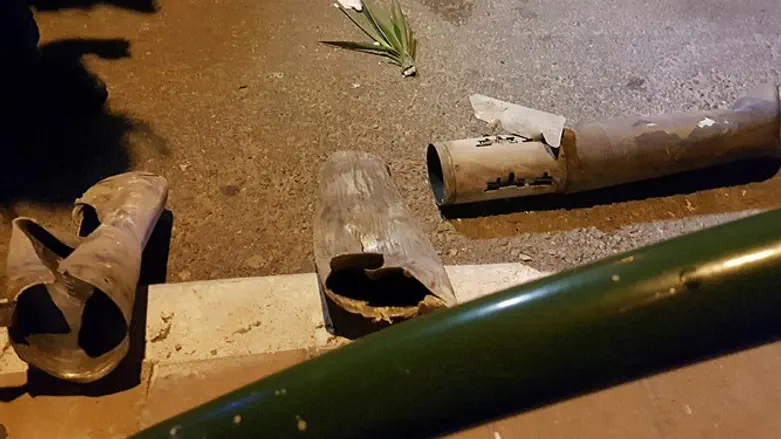 Remains of a rocket