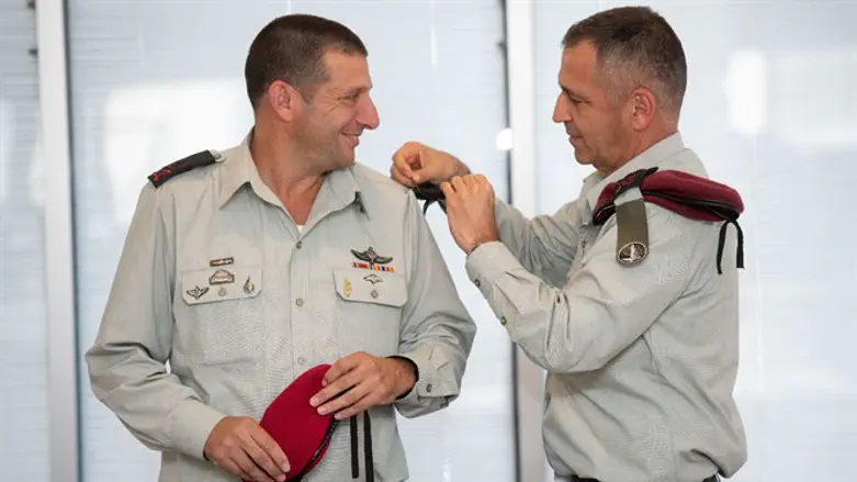 הרמטכ"ל עם האלוף וירוב, היום