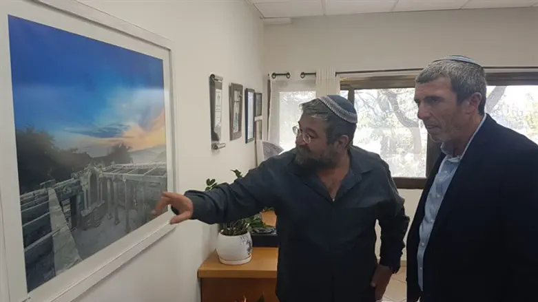 הרב פרץ בסיור בגולן