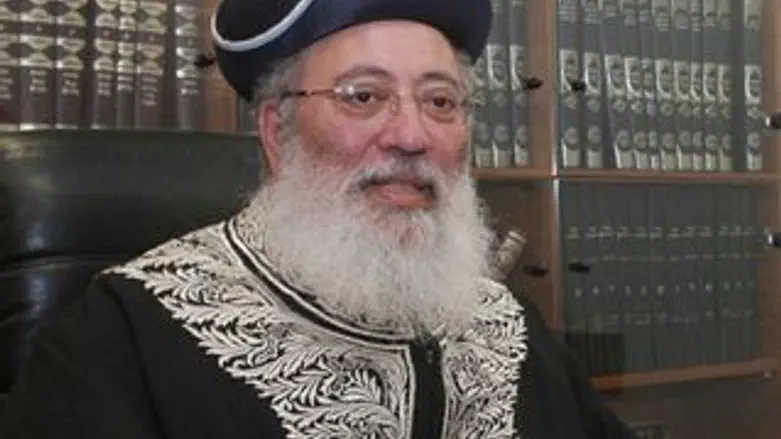 ברכת בנייה ושלום. הרב עמאר