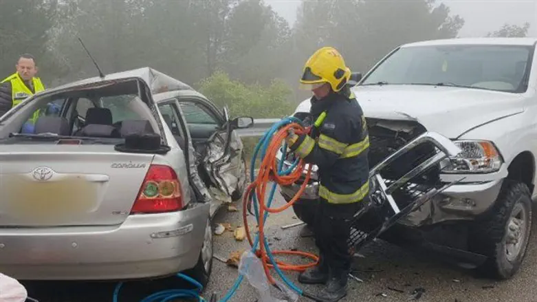 На месте ДТП