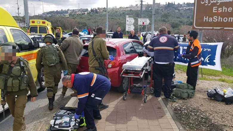 Scene of the attack Sunday