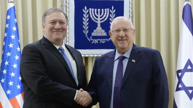 Майк Помпео и Реувен Ривлин