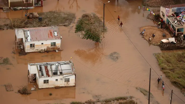 אזור האסון במוזמביק