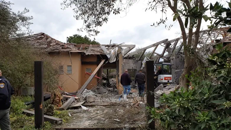 פגיעת הרקטה במשמרת