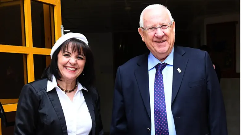 הנשיא עם עליזה בלוך