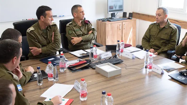 Kochavi during assessment in the Gaza Division