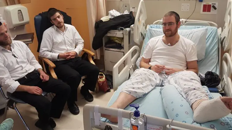 one of the injured in the hospital