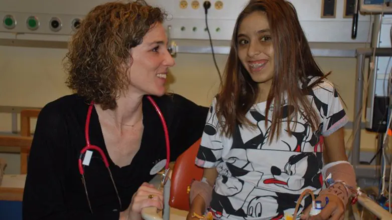 Hila Amram with Dr. Weisbord.