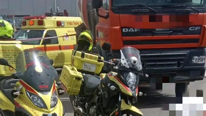 זירת התאונה הקשה בראשון לציון