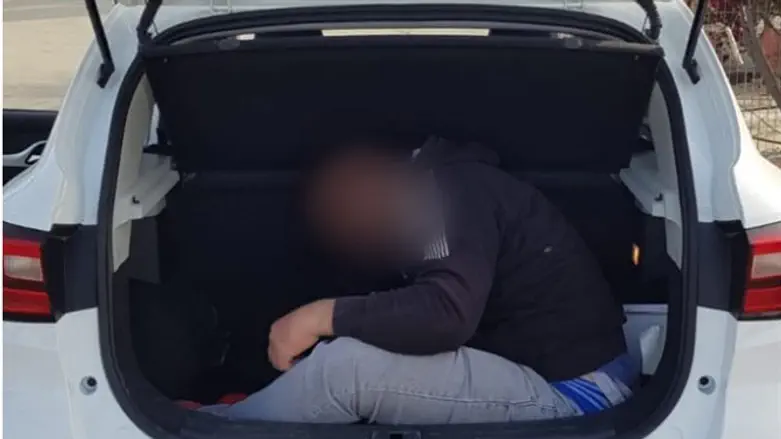 הפלסטיני שהוברח בתא המטען