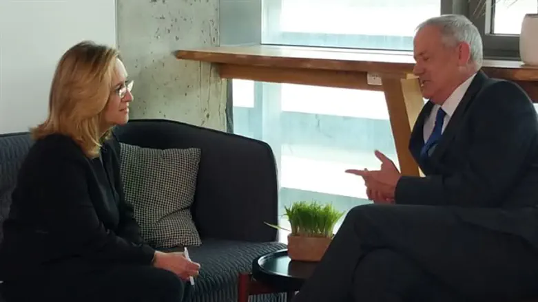 Benny Gantz with Ilana Dayan