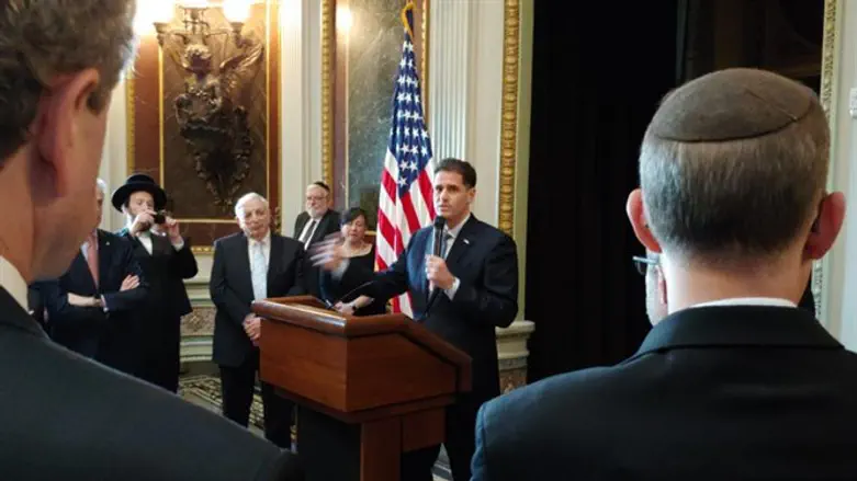 Ambassador Ron Dermer at White House reception for Jewish leaders