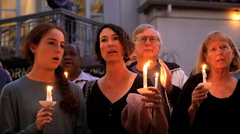 Vigil at Rancho Bernardo Presbyterian Church for victims of synagogue shooting