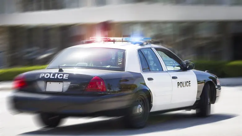 Полицейский автомобиль (иллюстрация)