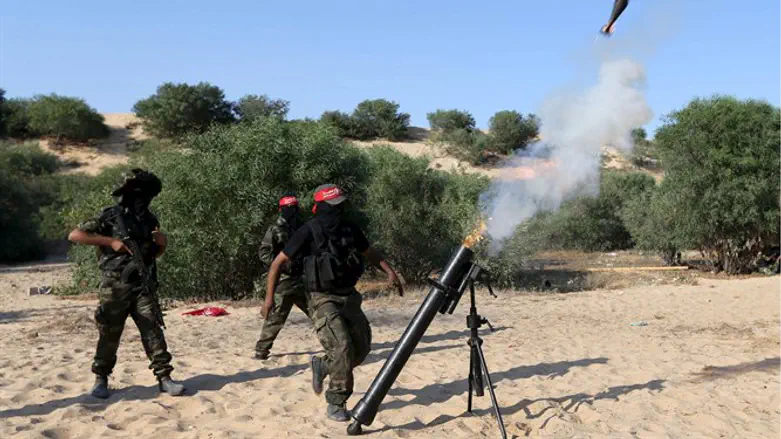 Mortar fire from Gaza