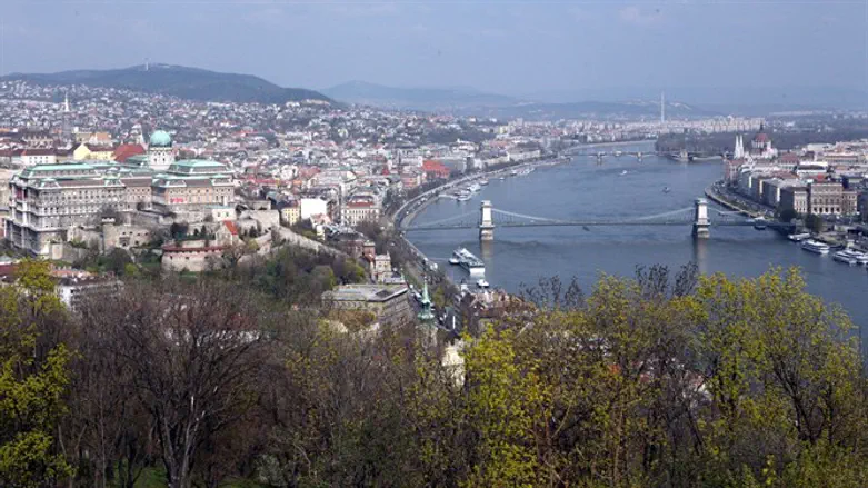 Budapest divided by Danube river