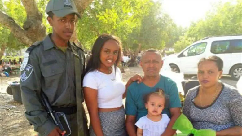 משפחת גברייה. סלומון ז"ל משמאל