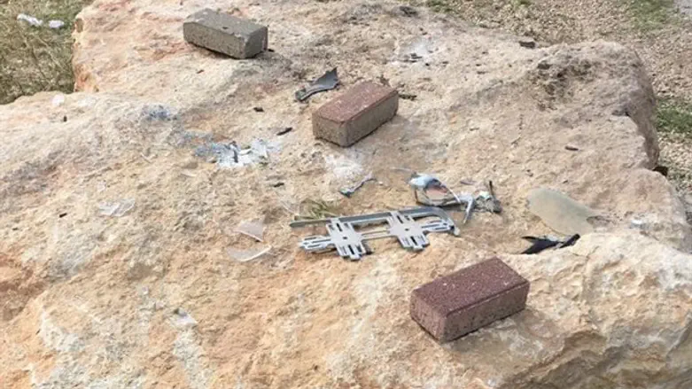 האנדרטה שהושחתה