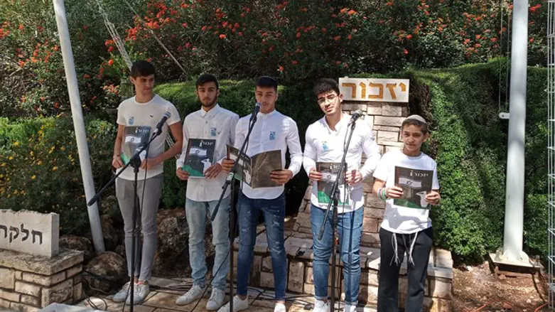 התלמידים בחלקה בקרית שמונה