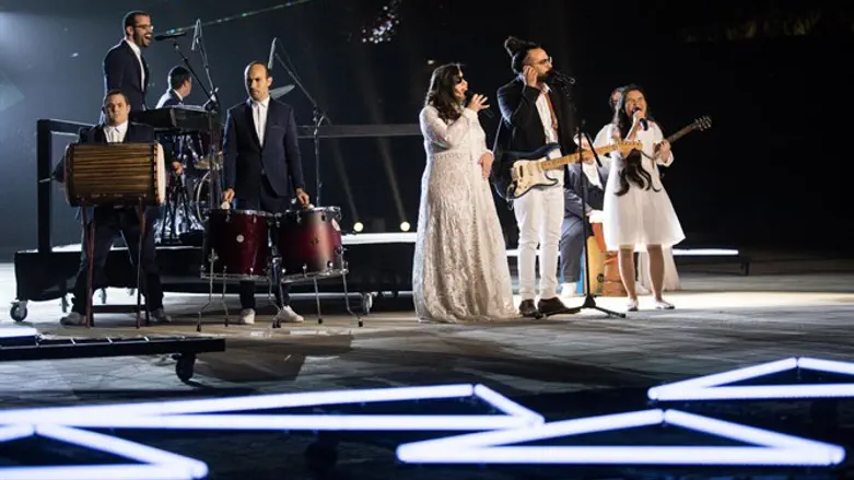 להקת שלוה בטקס המרכזי של יום העצמאות