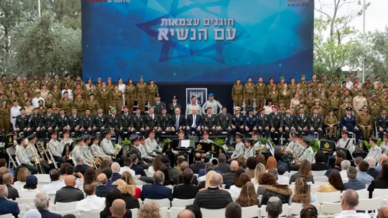 120 солдат ЦАХАЛ в резиденции президента Израиля