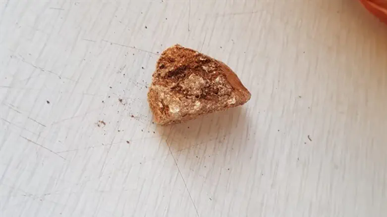 האבן שפגעה במפקד הצוות