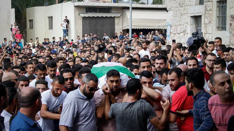 The funeral of Aisha a-Rabi