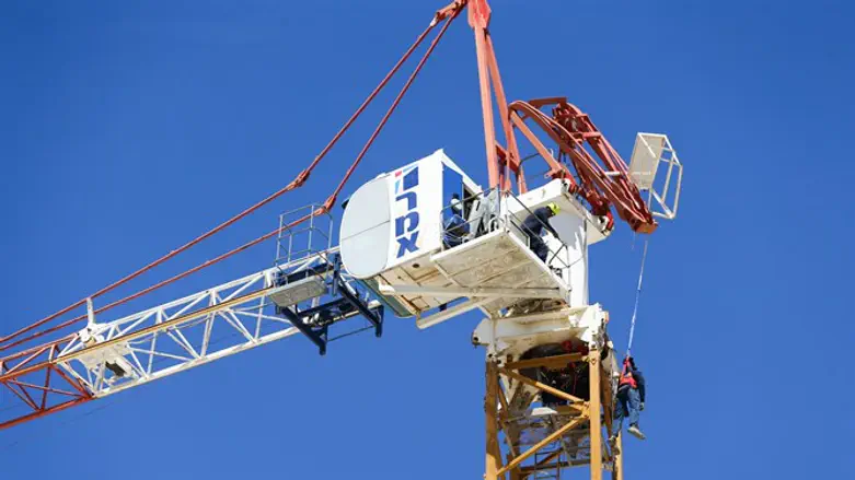 обрушившийся кран в Явне