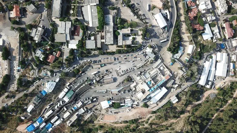 תיעוד ממעוף הציפור: ההכנות להילולת רשב"י במירון