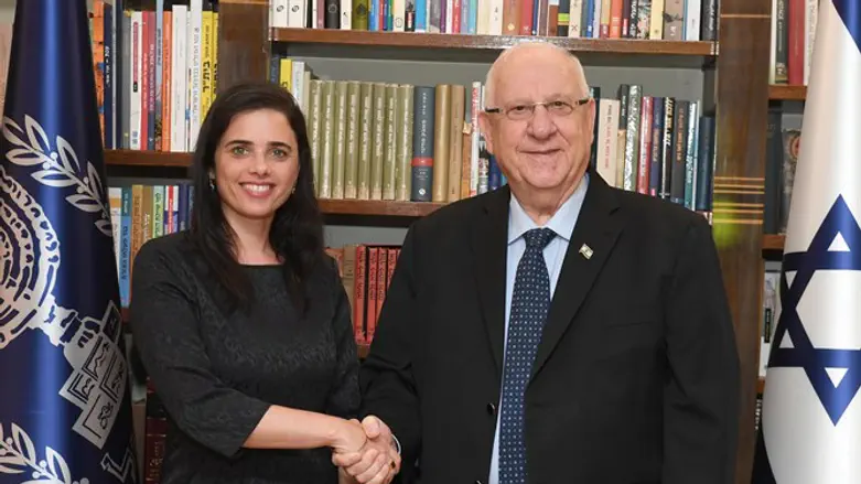 Ayelet Shaked with President Reuven Rivlin