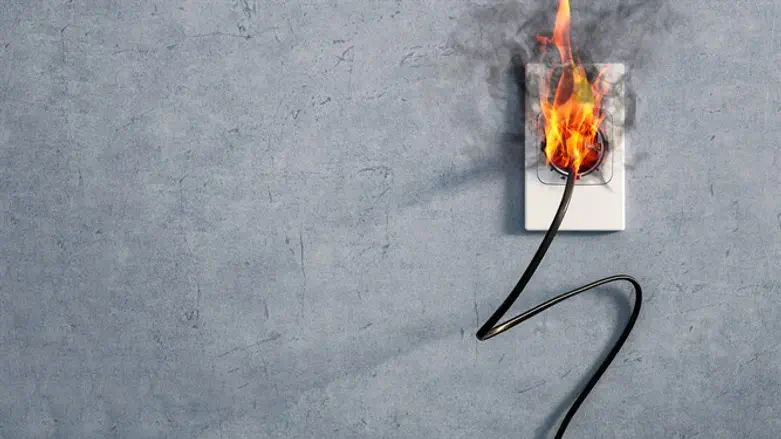Burning outlet (illustrative)