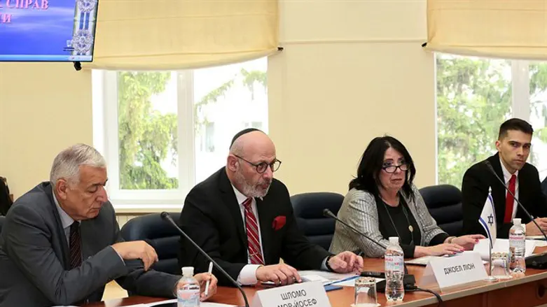 המשלחת מטעם משרד הפנים באוקראינה