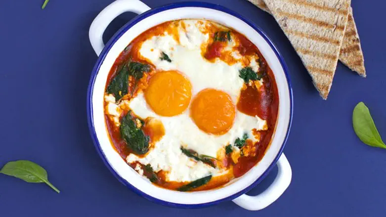 שקשוקה תרד ופטה