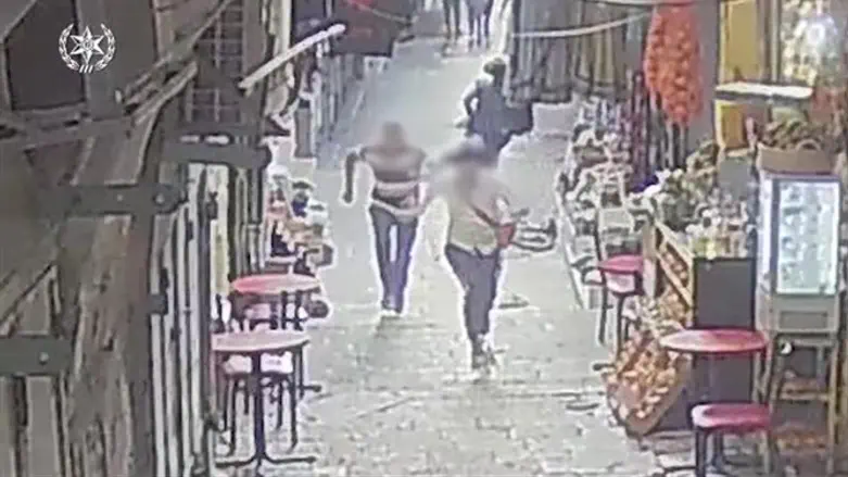 Footage of the terrorist attack in the Old City.