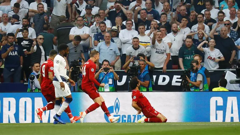 סלאח חוגג את השער המהיר