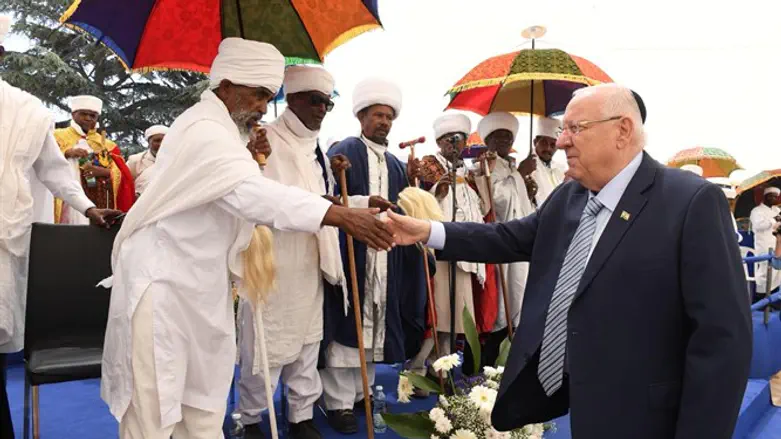 President meets Ethiopian leaders on Ethiopian Jewish Memorial Day