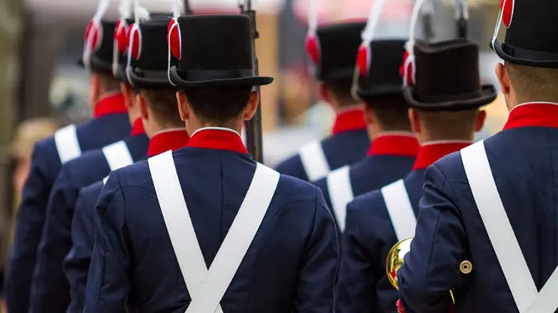 Group of soldiers of the Patrician Regiment of Buenos Aires