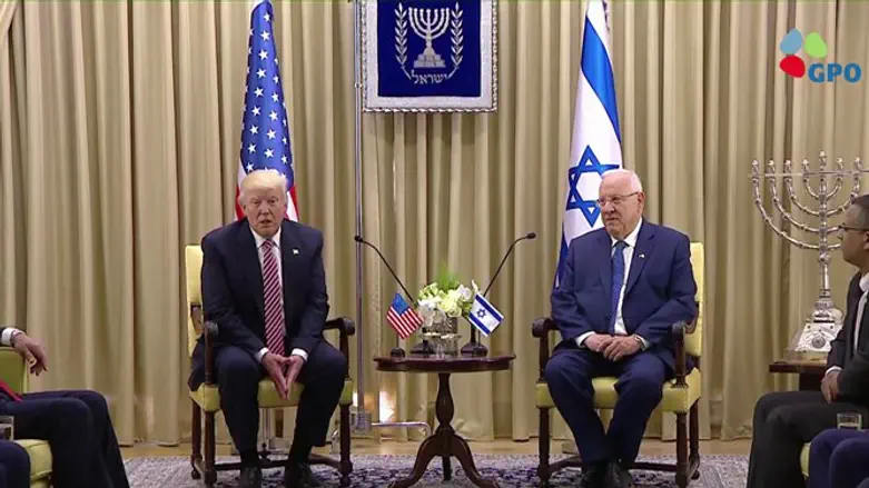 ריבלין וטראמפ בבית הנשיא